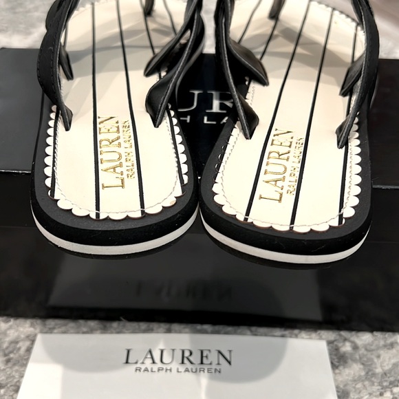 🖤 Ralph Lauren Rosalind Black Sandals in Size 6! - Picture 7 of 9